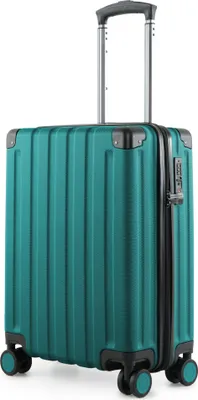 Produktbild von HAUPTSTADTKOFFER Q-Damm - Handgepäck Koffer Flugzeug Trolley 4 Rollen Kabinenkoffer Cabin Size Bordkoffer Rollkoffer TSA, 54 cm, 38 Liter ,Aquagrün