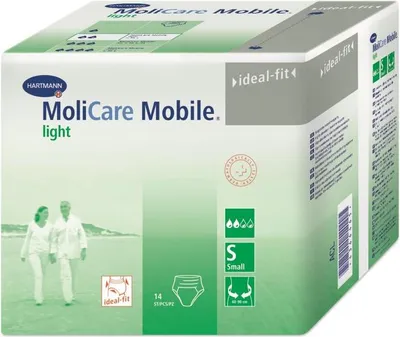 Produktbild von HARTMANN MoliCare Mobile Light Inkontinezslip Gr. S Hüft-/ Bauchumfang 60-90cm, 14 Stück 14 Stück