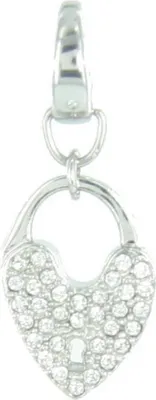 Produktbild von Fossil Anhänger Charms JF00034040 Schloss Edelstahl Strass