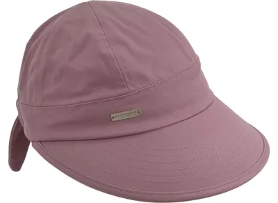 Seeberger Schildkappe aus 100% Baumwolle mit Schleife hinten in rosa