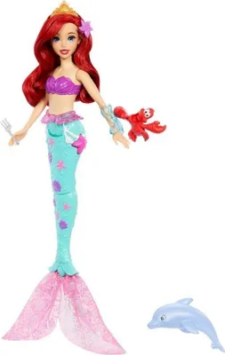Produktbild von Disney Princess Ocean Friends Ariel Doll & Accy, Modepuppe, Weiblich, 3 Jahr(e), Mädchen, 278,5 mm, 178 g