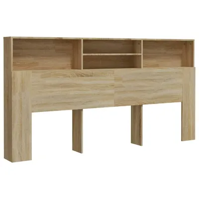 Immagine prodotto di vidaXL Testiera con ripiani in rovere Sonoma 200x19x103,5 cm