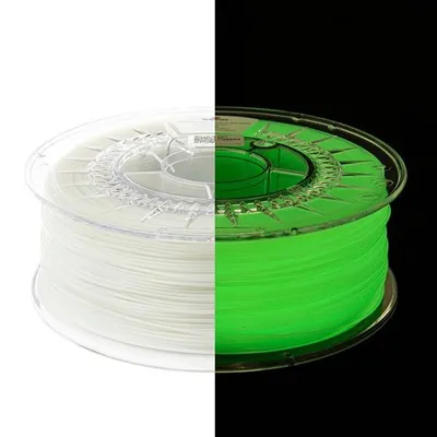 Produktbild von Spectrum 3D Filament, PET-G leuchtet im Dunkeln, 1,75mm, 1000g, 80538, gelb-grün