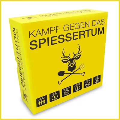 Produktbild von KAMPFHUMMEL Kampf gegen das Spiessertum - das fiese deutsche Kartenspiel für Leute mit schwarzem Humor