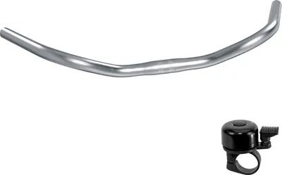Produktbild von Ergotec NSU Bügel Fahrradlenker Bügelbreite 560 mm Stahl Klemmung Ø 25,4 mm inkl. Fahrradklingel