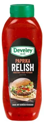 Zdjęcie produktu dla Develey paprykowy sos relish z drobnymi kawałkami warzyw 875ml