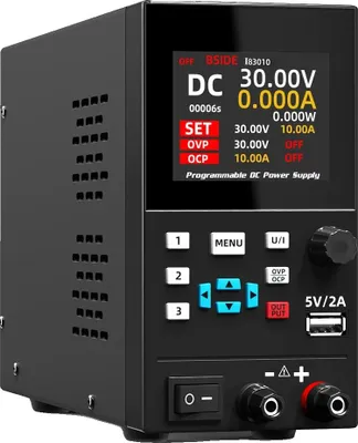 Image de Alimentation régulée DC programmable, sortie 0-30V, courant 0-10A, consommation 300W, prise 30V 10A-EU-220V