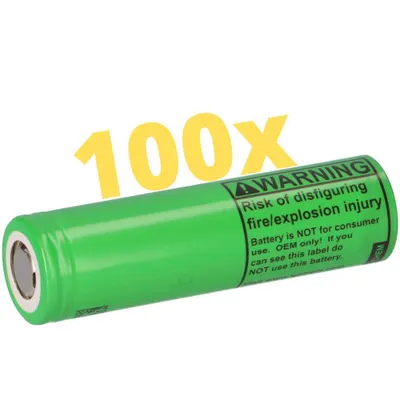 Produktbild von 100x LG INR18650-MJ1 3,7V 3500mAh 10A unprotected flat Top