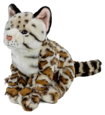 Produktbild von Kuscheltier Ozelot sitzend 27 cm braun/beige Plüschkatze