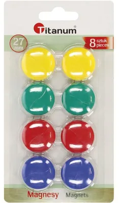 Zdjęcie produktu dla Magnesy Do Tablic 27Mm/8Szt