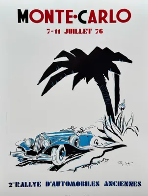 Produktbild von Monte-Carlo – Automobilrallye 1976 – Plakat, 30x40 cm
