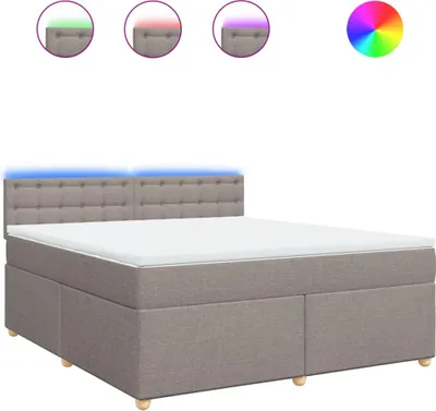 Obrázok produktu pre vidaXL Boxspring posteľ s matracom Taupe 180x200 cm Látka