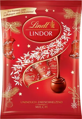 Produktbild von Lindt & Sprüngli Baumbehang Lindor Vollmilch 200g (4er Pack)