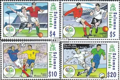 Produktbild von Briefmarken Salomoninseln 2006 Mi 1305-1308 (kompl.Ausg.) postfrisch Fussball WM Deutschland