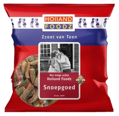 Zdjęcie produktu dla Holland Foodz Zachte Zure Regenboog Stokjes 500g – słodkości owocowo-kwaśne