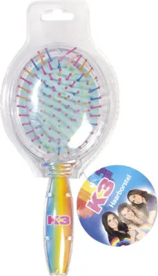 Produktbild von K3 Haarbürste für Mädchen mit sich bewegendem Glitzer und K3-Motiv, ideal ab 3 Jahren