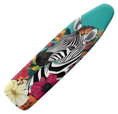 Image de Omgoods - Housse de table à repasser avec fermeture velcro, motif floral, résistante à la chaleur