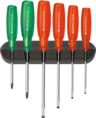 Obrázek produktu pro PB Swiss Tools Sada šroubováků pro dílnu, ploché a Pozidriv, 6dílná