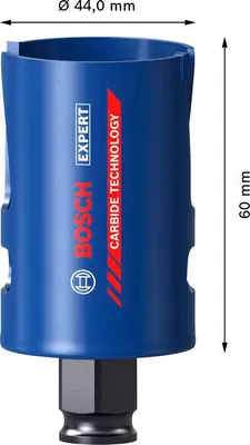 Produktbild von EXPERT Construction Material Power Change Plus Lochsäge, 44 x 60 mm