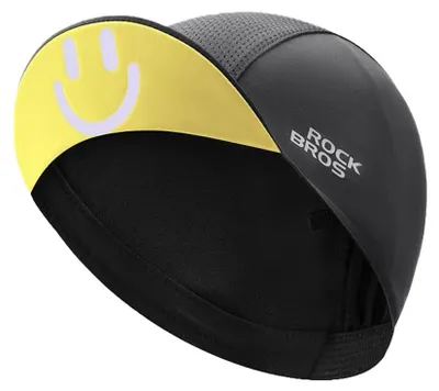 Image de Bonnet de vélo sous-casque coupe-vent - Respirant - Noir - Taille unique - Pour été et hiver