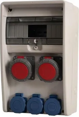 Imagen del producto de Caja de distribución ULISSE 12M, 2x16A/5P, 3x230, grado de protección IP65