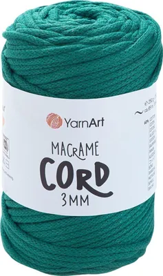 Produktbild von Yarn Art Macrame Cord 3 mm 85 m 783 Cobalt Schnur