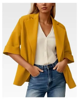 Produktbild von Damen Lederjacke Wildleder Blazer Winter Mantel Veloursleder Strickjacke Einfarbig Oberbekleidung Casual Windjacke Motorradjacke Cardigan Übergangsjacke
