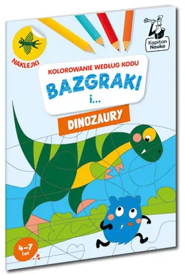 Image de Kolorowanka edukacyjna Bazgraki - Dinozaury Kolorowanie - Kapitan Nauka