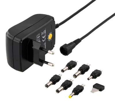 Obrázok produktu pre Deltaco PSR-15B, Vnútorný, AC, 12 V, Čierna