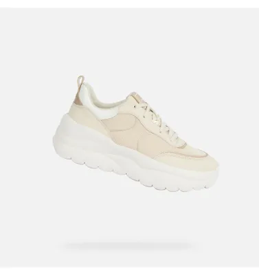 Produktbild von Geox Cremefarbene Damen-Sneaker Xtros 38
