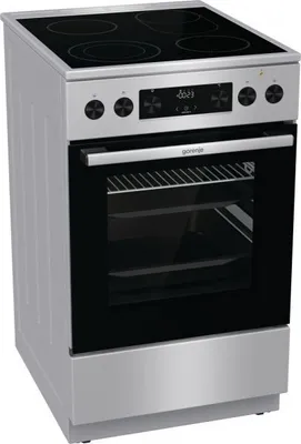 Produktbild von Gorenje GECS5C70XPA Elektroherd mit Glaskeramik-Kochfeld, mit Airfry, FrozenBake und Pizza-Funktion, GentleClose, 50cm Breite