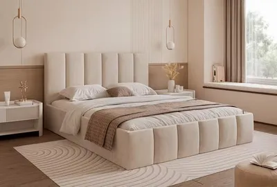 Produktbild von Polsterbett Modernes Designbett "MAESTRO" mit Stauraum und elegantem Kopfteil