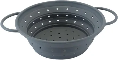 Produktbild von Faltbares Sieb 21.5 x 6.8 cm, graues Silikon, für Küche