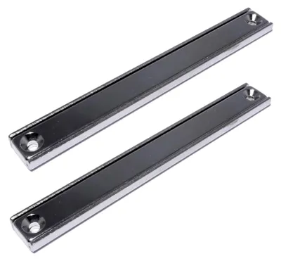Produktbild von Neodym Magnet mit Bohrung Senkung - Extra Starke Topfmagnete 100mm x 13,5mm - 36 KG Zugkraft - Flachgreifer Quader mit M3 - Senkbohrung [2 Stück]