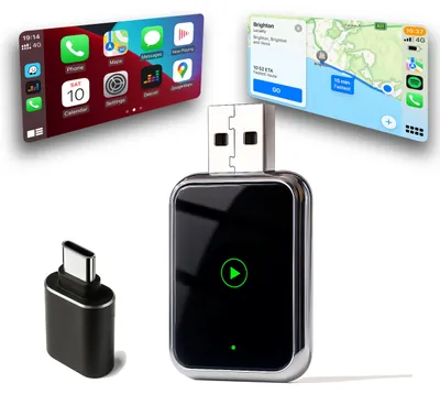 CarPlay-Adapter, kabellos, USB-A/USB-C, Plug-and-Play, für iPhone