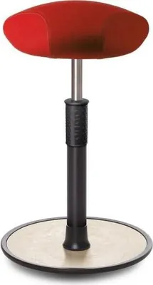 Produktbild von Sitz- Stehhocker Free Tall Triangel kvadrat Divina Mel. Rot schwarz /creme.