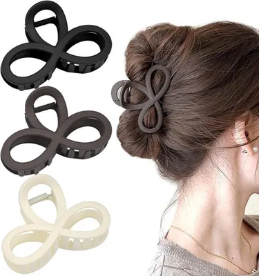 Set von 3 Haarnadeln in mittlerer Achtform für feines Haar - Perfekt für Frauen und Mädchen, Haarklammern für dünnes Haar