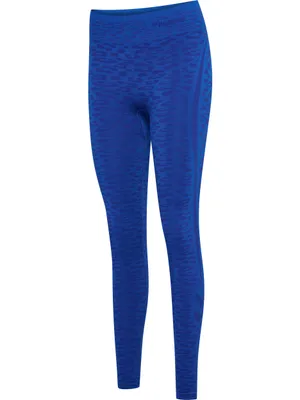 Produktbild von Hummel Hmlmt Leo Seamless Mw Tights - olympian blue/sodalite blue me, Größe:L