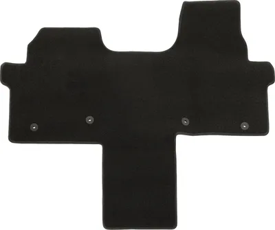 Image de Tapis De Sol De Qualité Supérieure Noir Pour Ford Transit Custom Pour 2023 1pcs, Ajustement Précis, Base Antidérapante, avec Attaches