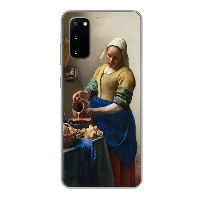 Produktbild von MuchoWow® Handyhülle Schutzhülle Hülle für Samsung Galaxy S20 Das Milchmädchen - Johannes Vermeer Silikon Softcase Handy Hülle - Bild