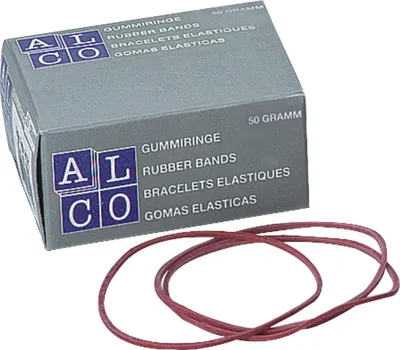 Produktbild von Gummiringe 65mm 50g rot Packung mit 200 Stück