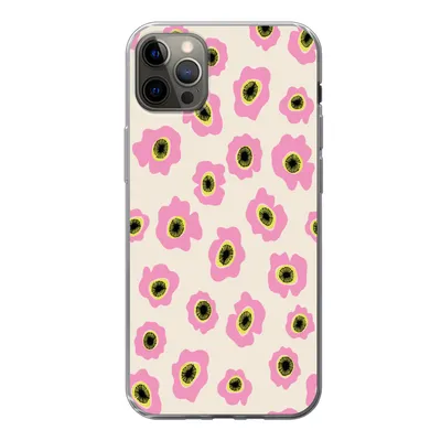 Produktbild von MuchoWow® Handyhülle Schutzhülle Hülle für iPhone 13 Pro Max Blume - Muster - Abstrakt Silikon Softcase Handy Hülle - Mobiltelefon - Geburtstag Teenager
