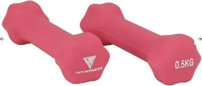 Produktbild von Kurzhantel Neopren ummantelt Sechskantform rutschfest für Krafttraining Fitness Studio und Zuhause mit sicherem Griff und Bodenschutz 500 g 10 kg