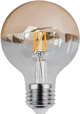 Image de Ampoule LED E27 Filament 7W G95 Reflet Or - Blanc Chaud 2300K - 3500K