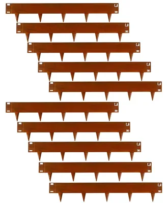 Immagine prodotto di Bordatura flessibile per prato in acciaio corten, altezza 18,5 cm, lunghezza 10 metri