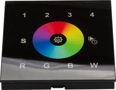 Produktbild von CONNEX DMX Wandcontroller RGBW schwarz SR-2812DMX-B