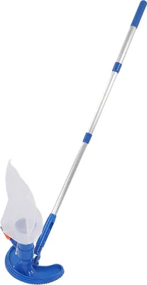 Image de Aspirateur de piscine avec brosse Tige télescopique portable Aspirateur de piscine à jet en plastique pour spa centre fontaine Norme européenne