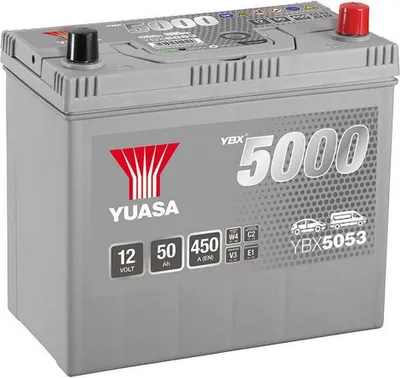 Image de Batterie de voiture Yuasa 12v 50ah Ybx5000 Silver High Perform One Size