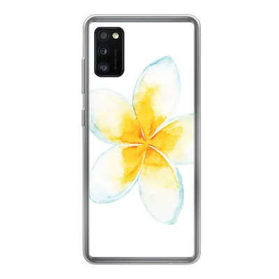 Produktbild von MuchoWow® Handyhülle Schutzhülle Hülle für Samsung Galaxy A41 Aquarellfarbe - Blume - Tropisch Silikon Softcase Handy Hülle - Mobiltelefon
