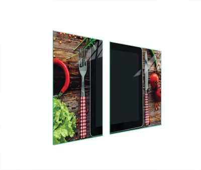 Image de Plaques de recouvrement pour cuisinière 2 pièces 90x52 Couverture de champ en vitrocéramique Planche à découper cuisine en bois